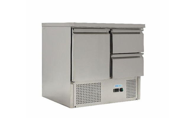 Стіл холодильний 1 двері + 2 ящика без борта Forcold G-S9012D-FC