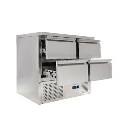 Стол холодильный с 4 ящиками, без борта Forcold G-S9014D-FC