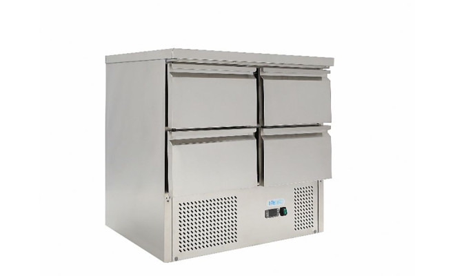 Стол холодильный 4 выдвижных ящика без борта Forcold G-S9014D-FC
