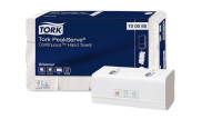 Полотенца бумажные с непр. подач. Tork PeakServe Continuous 1 слойные, 300 листов 23х23 см, белые H3