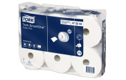 Туалетная бумага и накладки Tork SmartOne в рулонах  0,134х207 м, белая, T8