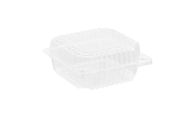 Контейнер пластиковый PET c крышкой 590 мл, 10 HF, 700 шт/уп. 130х130х46 мм