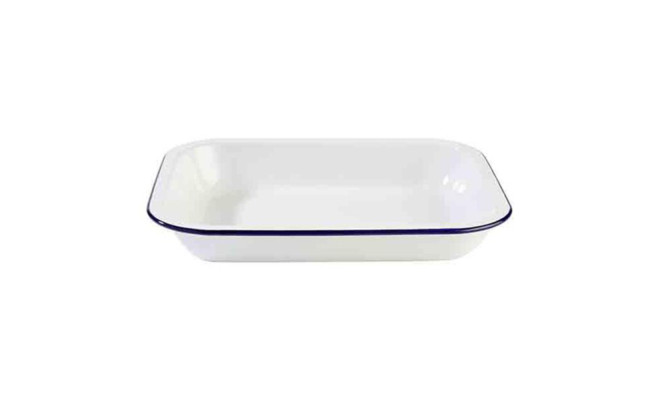 Блюдо эмалированное прямоугольное "Enamelware", 280x230 мм, h-45 мм, 1,9 л