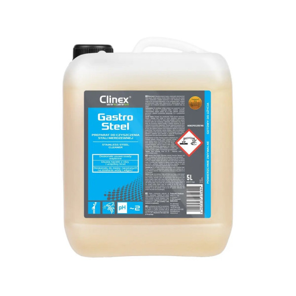 Засіб для чищення нерж. сталі Clinex Gastro Steel 77-545, 5 л
