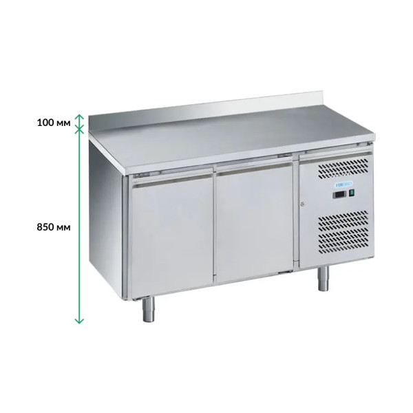 Стіл морозильний 2-х дверний з бортом Forcold G-GN2200BT-FC