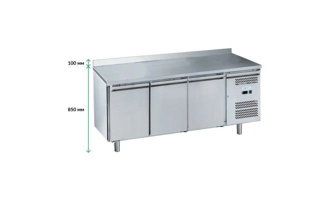 Стіл морозильний 3-х дверний з бортом Forcold G-GN3200BT-FC