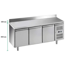 Стол холодильный 3-х дверный Snack с бортом Forcold G-SNACK3200TN-FC