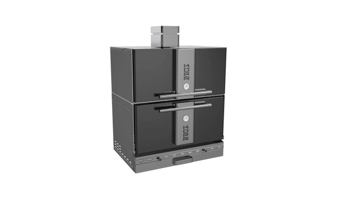 Печь угольная Kopa 501 C, Black&Silver с тепловым шкафом