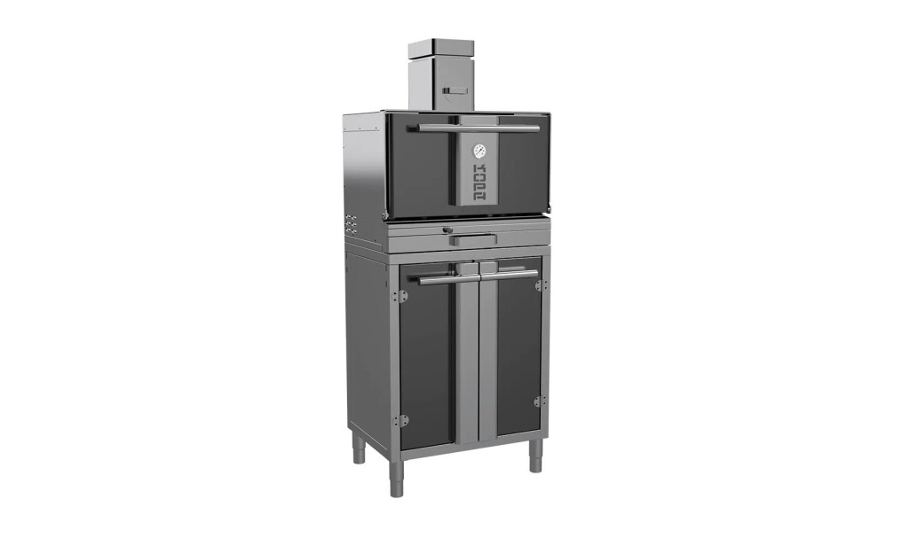 Печь угольная Kopa 301 S,  Black&Silver на подставке