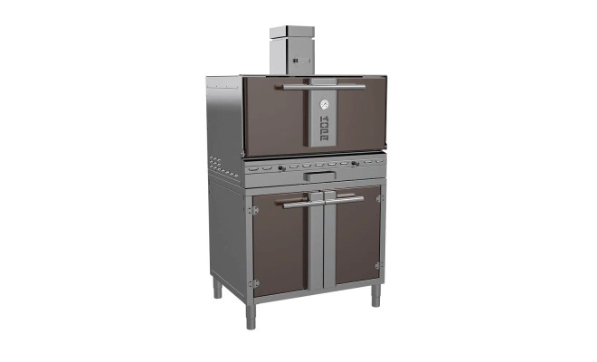 Печь угольная Kopa 501 S, Brown&Silver на подставке