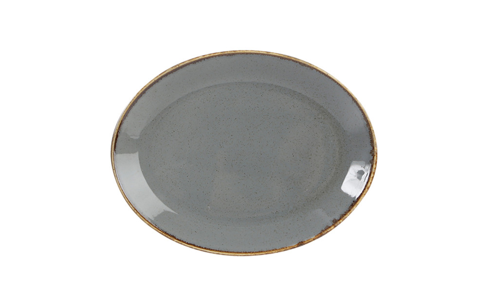 Porland Seasons Dark Gray Блюдо овальное 180 мм