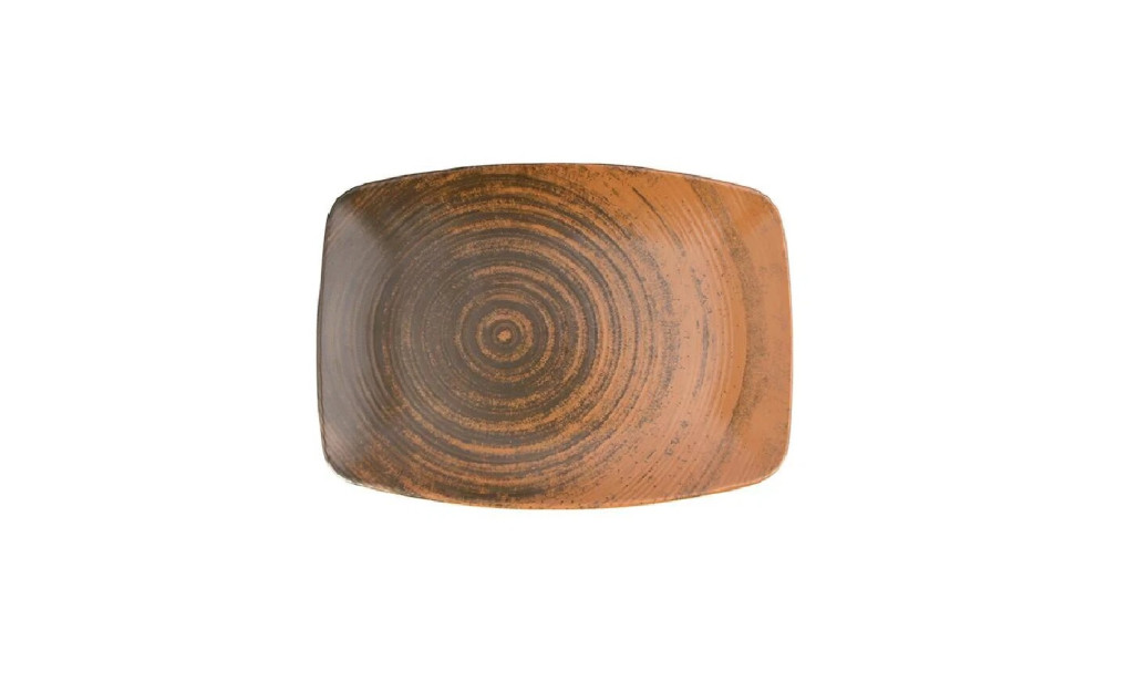 Porland Lykke Brown Блюдо прямоугольное 270х200 мм (04ALM005955)