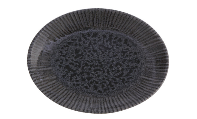 Porland Iris Dark Grey Блюдо овальне 260 мм