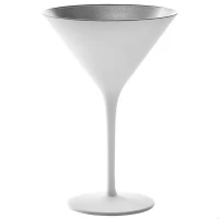 Келих для мартіні Stoelzle Elements матовий-білий/срібний 240 мл в інтернет магазині професійного посуду та обладнання Accord Group