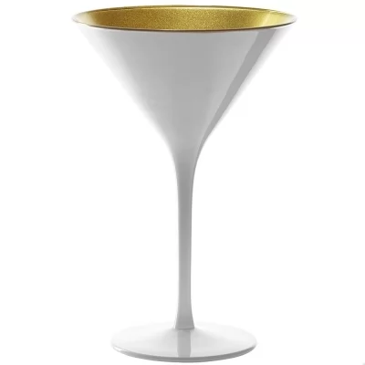 Купить Бокал для мартини Stoelzle Elements глянцевый-белый/золотой 240 мл