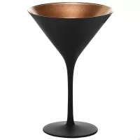 Бокал для мартини Stoelzle Elements матовый-черный/бронзовый 240 мл в интернет магазине профессиональной посуды и оборудования Accord Group
