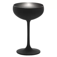 Бокал для шампанского Stoelzle Elements матовый-черный/серебряный 230 мл в интернет магазине профессиональной посуды и оборудования Accord Group