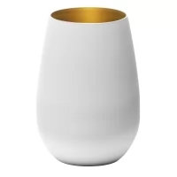 Склянка Stoelzle Elements матова-біла/золота 465 мл в інтернет магазині професійного посуду та обладнання Accord Group