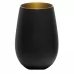 Склянка Stoelzle Elements матова-чорна/золота 465 мл в интернет магазине профессиональной посуды и оборудования Accord Group