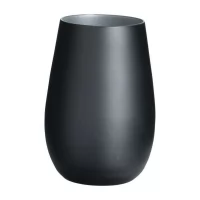 Стакан Stoelzle Elements матовый-черный/серебряный 465 мл в интернет магазине профессиональной посуды и оборудования Accord Group