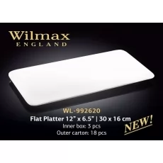 Купить Wilmax Блюдо прямоугольное плоское 300х160 мм