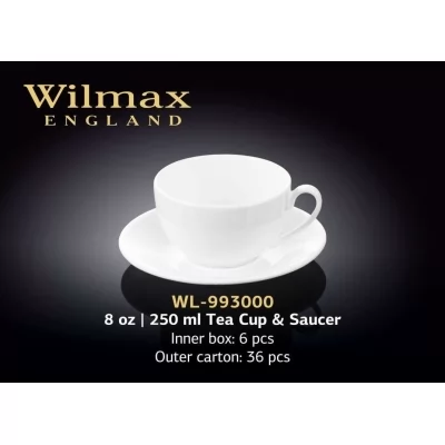 Купить Wilmax Чашка чайная с блюдцем 250 мл