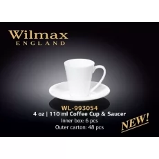 Купить Wilmax Чашка кавова з блюдцем 110 мл