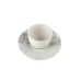 Porland Smoky Alumilite Чашка кавова 85 мл із блюдцем 120 мм у наборі в интернет магазине профессиональной посуды и оборудования Accord Group