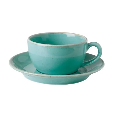 Купить Porland Seasons Turquoise Чашка чайная 200 мл с блюдцем 160 мм в наборе