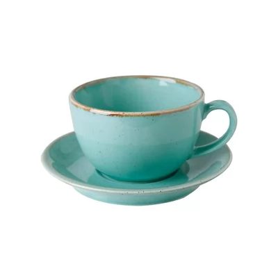 Купить Porland Seasons Turquoise Чашка чайна 320 мл з блюдцем 160 мм в наборі