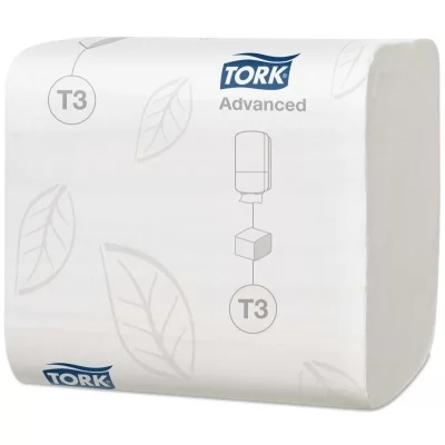 Купить Туалетная бумага и накладки Tork листовая 2-х шар. 242 шт 111х190 мм, белая, Т3