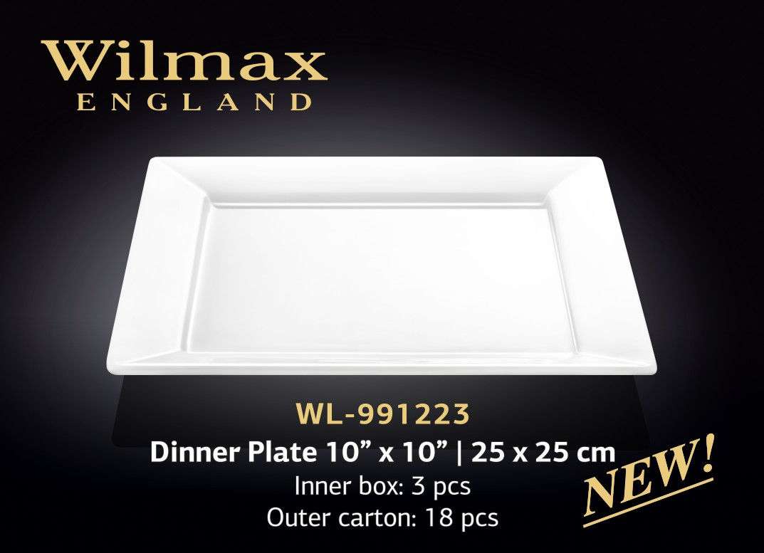 Wilmax Тарелка квадратная 250х250 мм