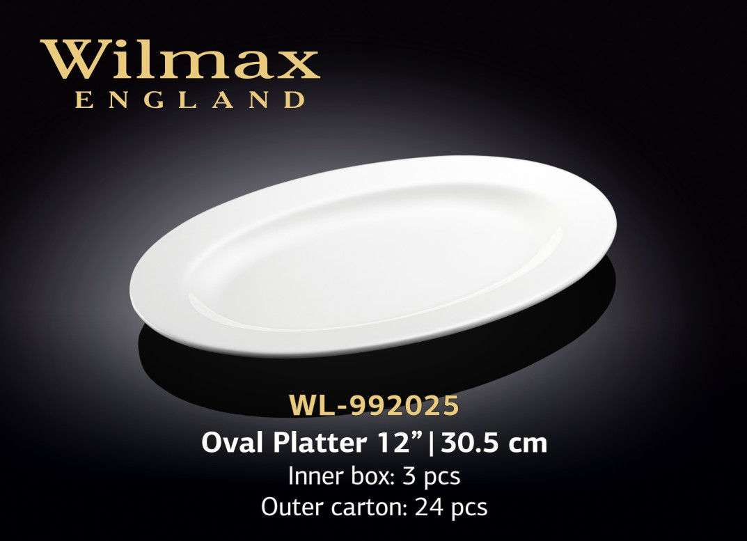 Wilmax Блюдо овальное с бортом 305 мм
