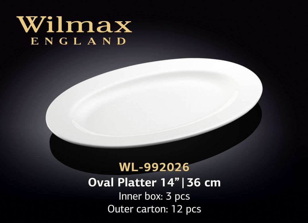 Wilmax Блюдо овальное с бортом 360 мм