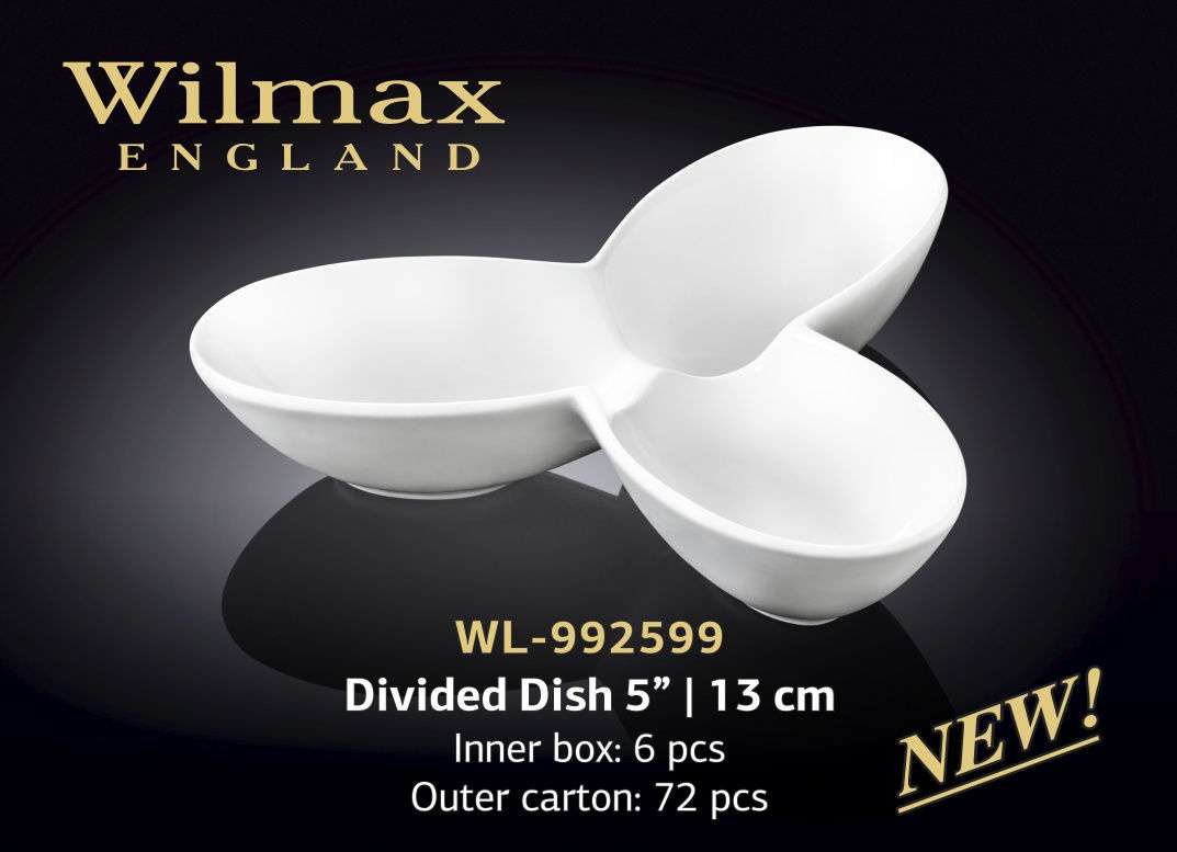 Wilmax Менажница тройная 130 мм
