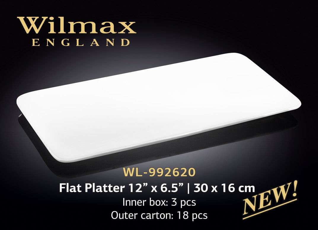 Wilmax Блюдо прямоугольное плоское 300х160 мм