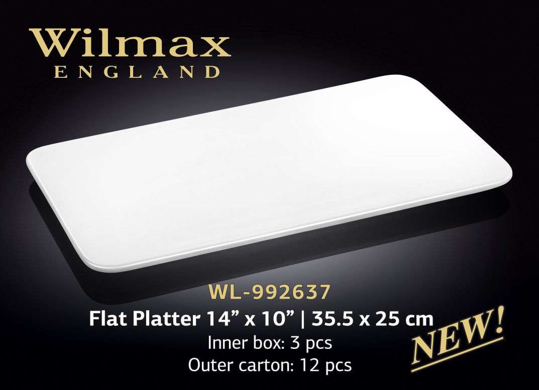 Wilmax Блюдо прямоугольное плоское 355х250 мм