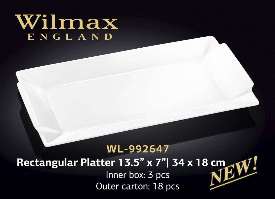 Wilmax Блюдо прямоугольное 340х180 мм