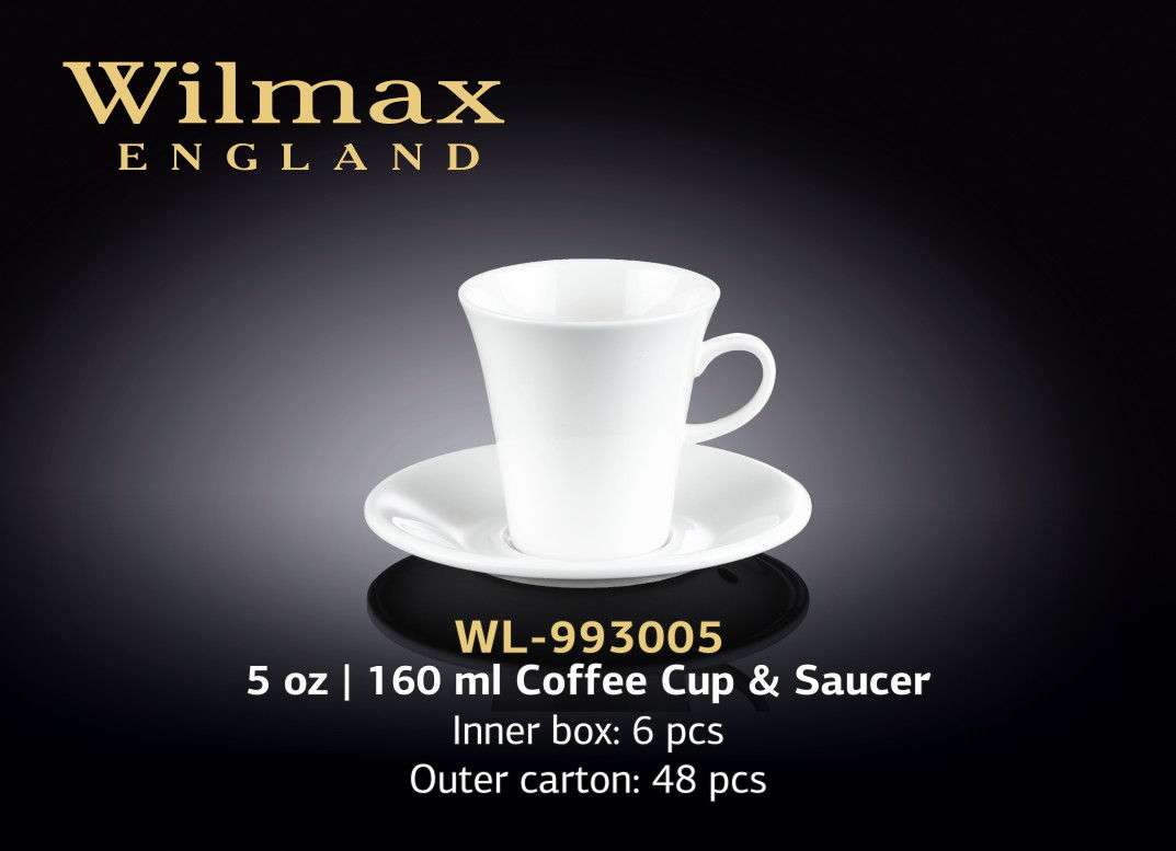 Wilmax Чашка кофейная с блюдцем 160 мл