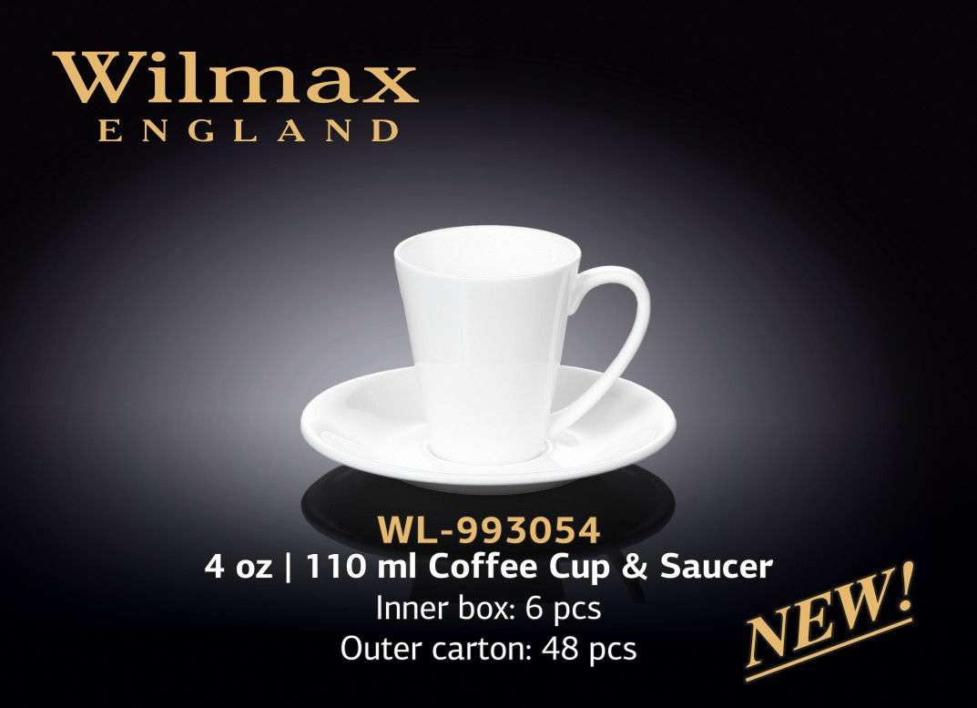 Wilmax Чашка кофейная с блюдцем 110 мл
