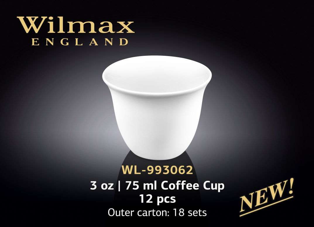 Wilmax Набор чашок кофейных 75 мл (12 шт) Color