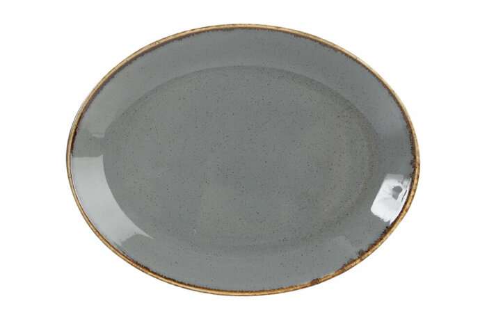 Porland Seasons Dark Gray Блюдо овальное 240 мм
