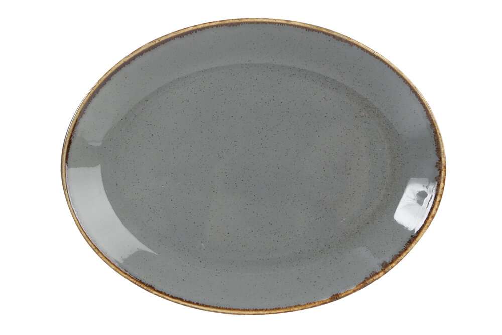 Porland Seasons Dark Gray Блюдо овальное 310 мм