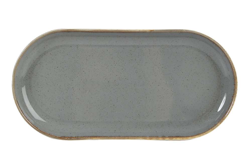 Porland Seasons Dark Gray Блюдо овальное 300 мм