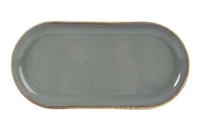 Porland Seasons Dark Gray Блюдо овальное 320 мм