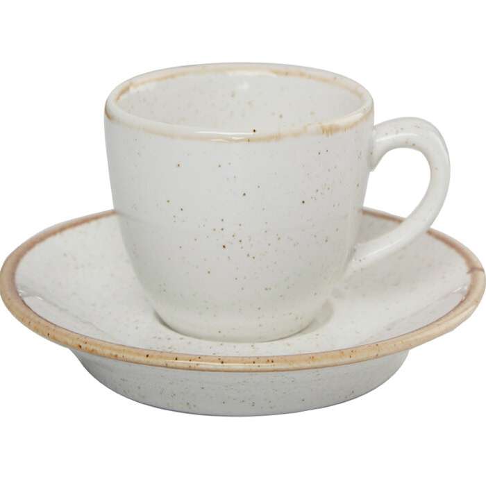 Porland Seasons Beige Чашка кавова 80 мл з блюдцем