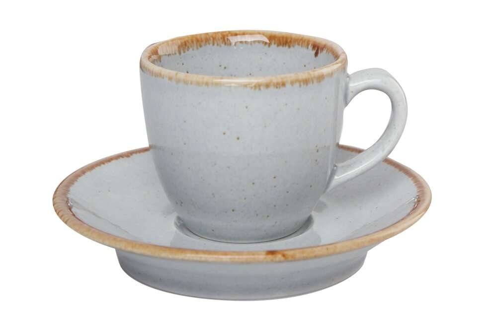 Porland Seasons Grey Чашка кавова 80 мл з блюдцем