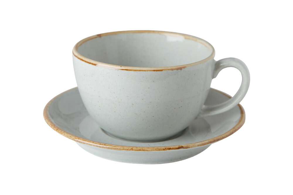 Porland Seasons Grey Чашка чайна 320 мл з блюдцем
