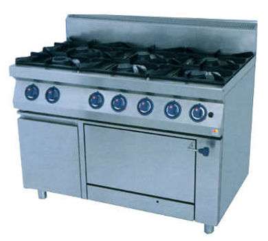 Плита газова 6-и комфорочна з духовкою Kogast PS-T67/1-0