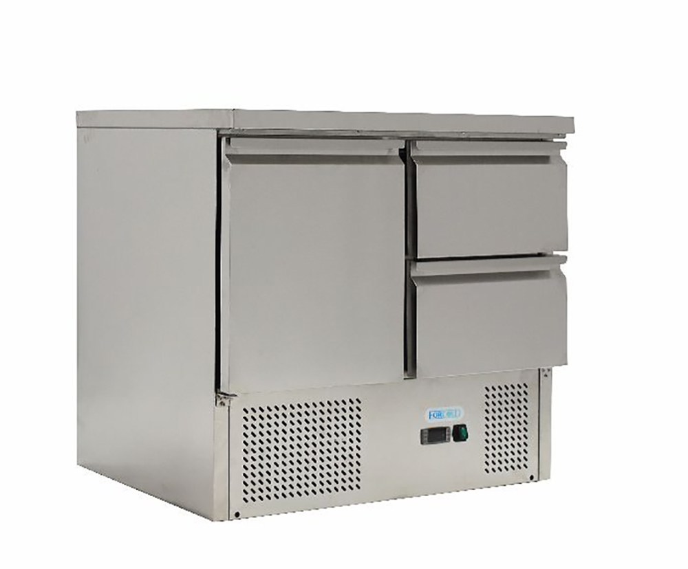 Стол холодильный 1 дверь + 2 ящика без борта Forcold G-S9012D-FC